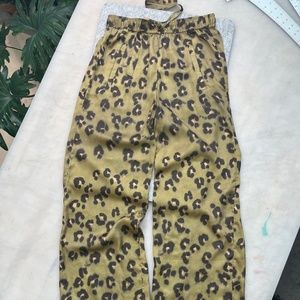 NEED Supply Satin Leopard Print Pants